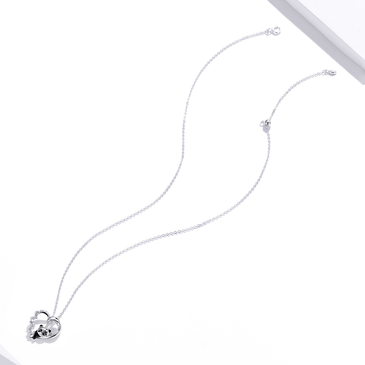 Pandora Style Schattige kattenoren Chain Ketting - SCN453