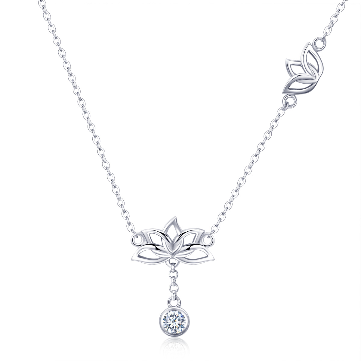 Pandora Style Verse Lotus Chain Ketting - BSN012