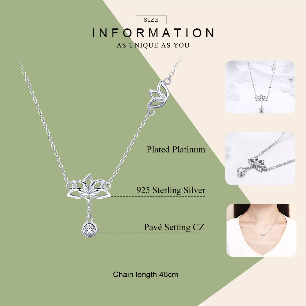 Pandora Style Verse Lotus Chain Ketting - BSN012