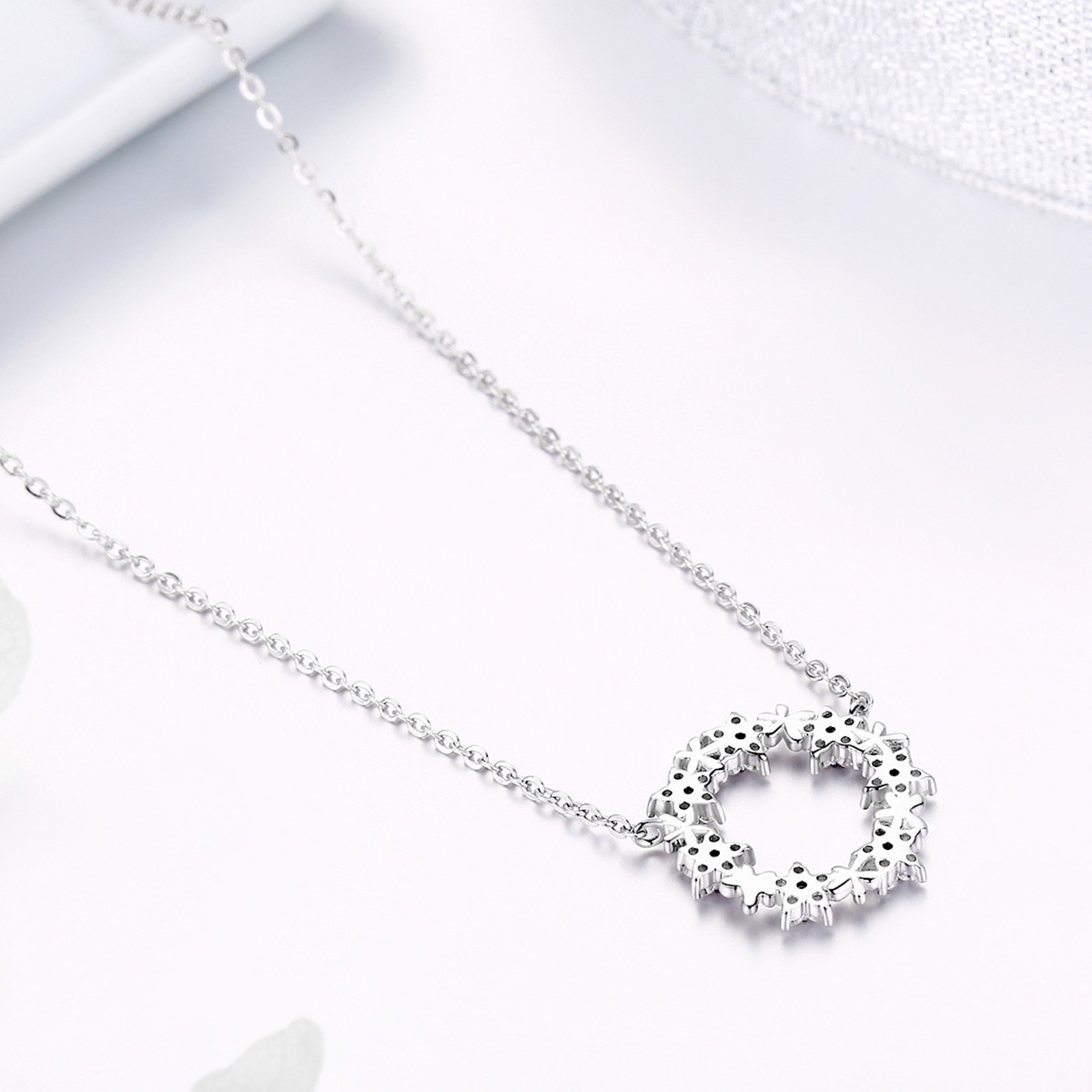 Pandora Style Vol sterren Chain Ketting - BSN028