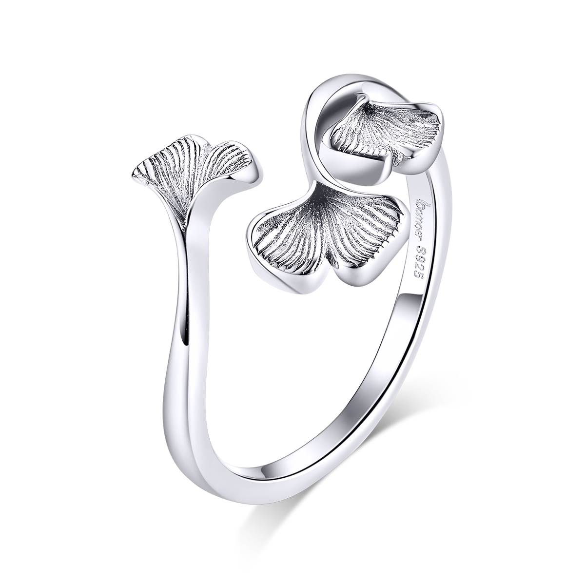 Pandora Style Ginkgo blad Open Ring - BSR097