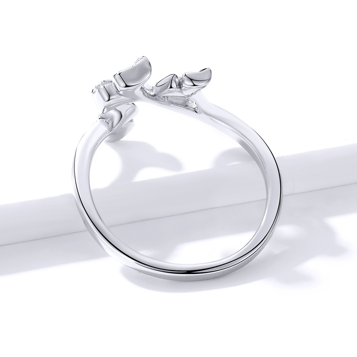 Pandora Style Ginkgo blad Open Ring - BSR097