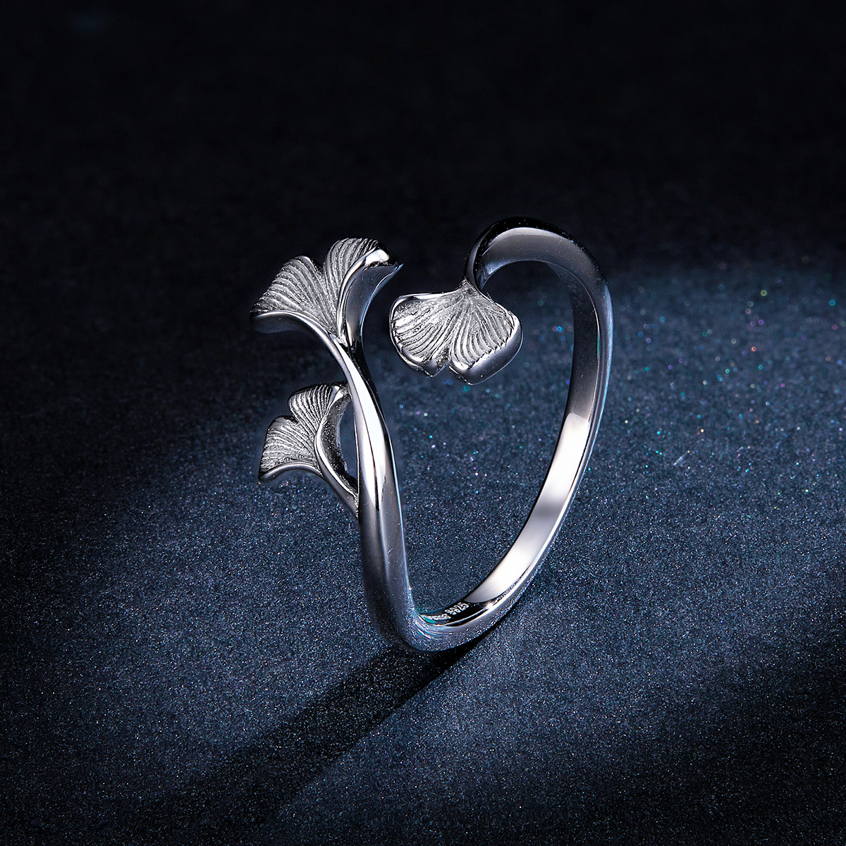 Pandora Style Ginkgo blad Open Ring - BSR097