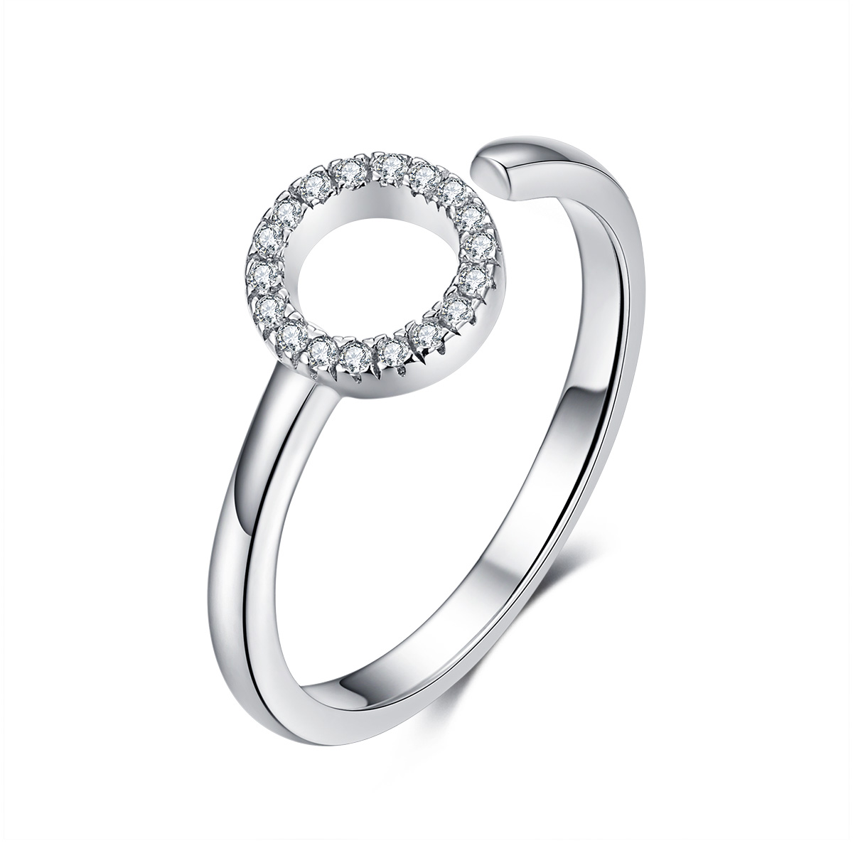 Pandora Style Halo Open Ring - SCR545