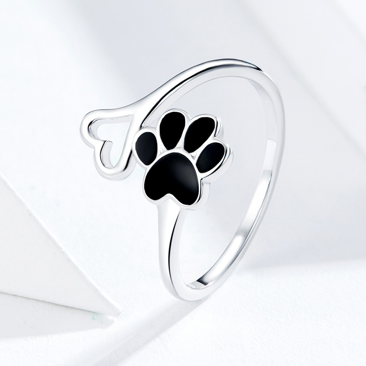 Pandora Style Kattenklauwen Open Ring - SCR584