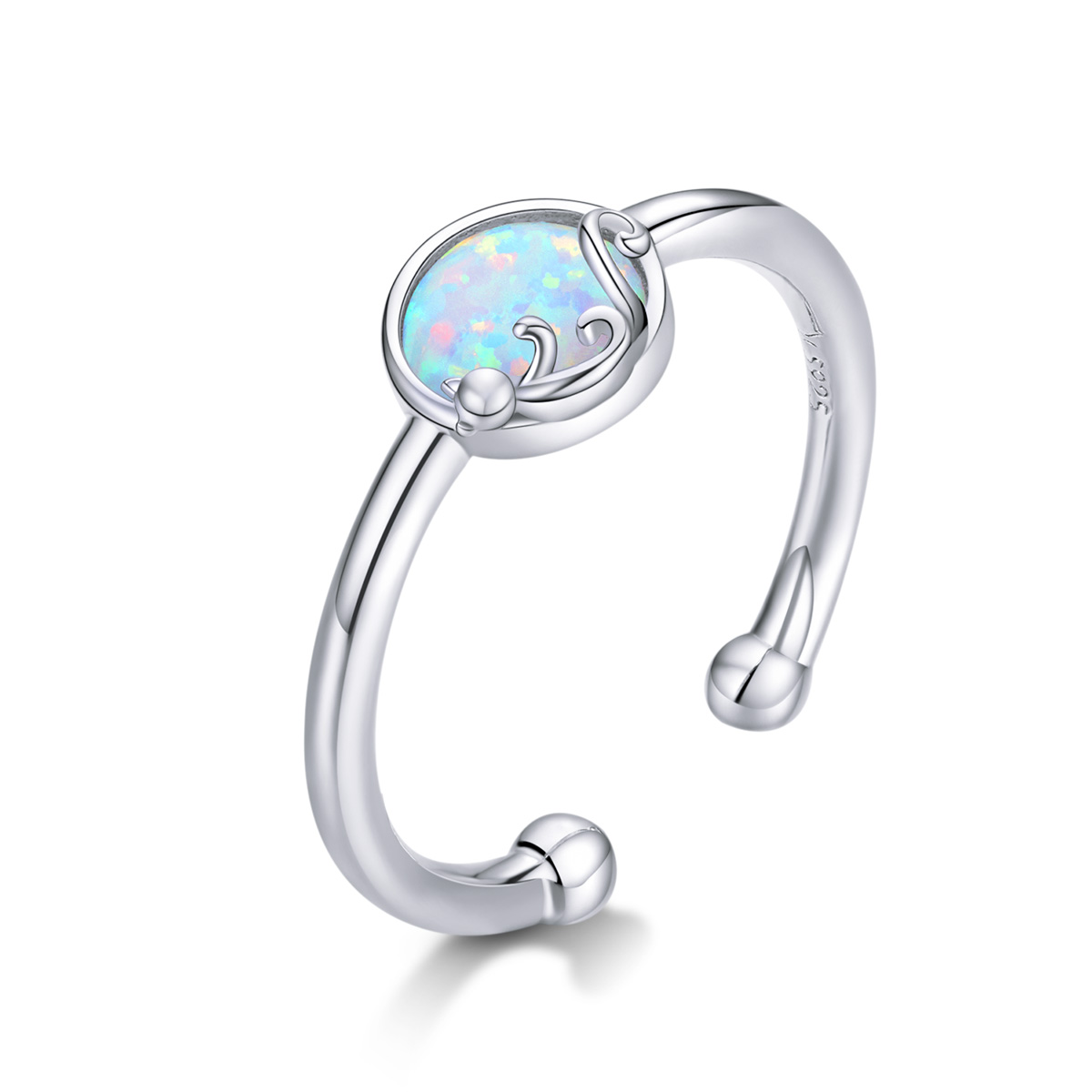 Pandora Style Kitty In Shine Open Ring - SCR651