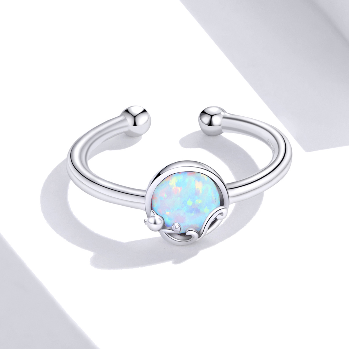 Pandora Style Kitty In Shine Open Ring - SCR651