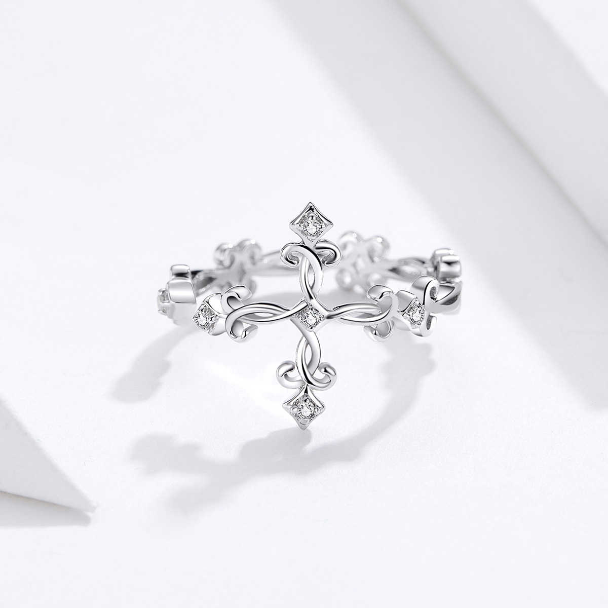 Pandora Style Kruis Open Ring - BSR041