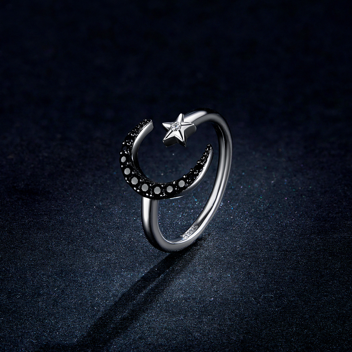 Pandora Style Mysterieuze maan en ster Open Ring - BSR137