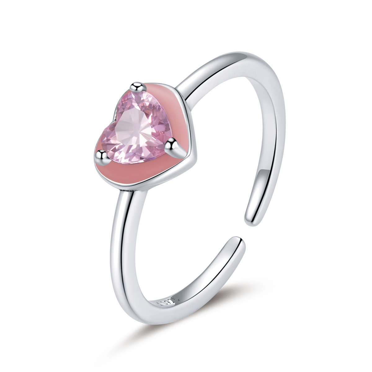 Pandora Style Open Hart Duidelijke Liefde Open Ring - SCR717