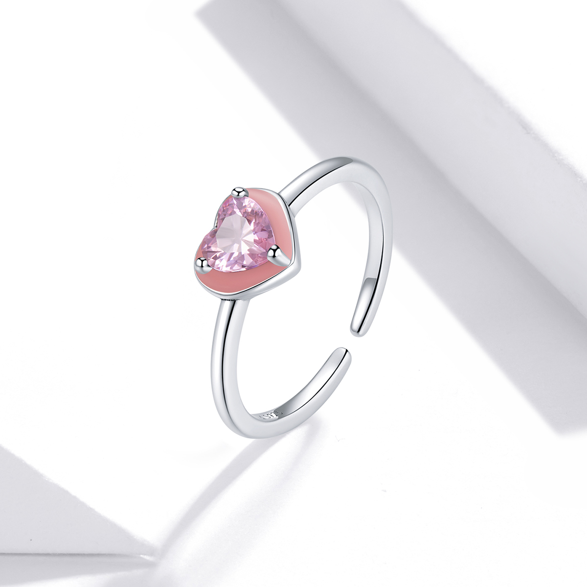 Pandora Style Open Hart Duidelijke Liefde Open Ring - SCR717