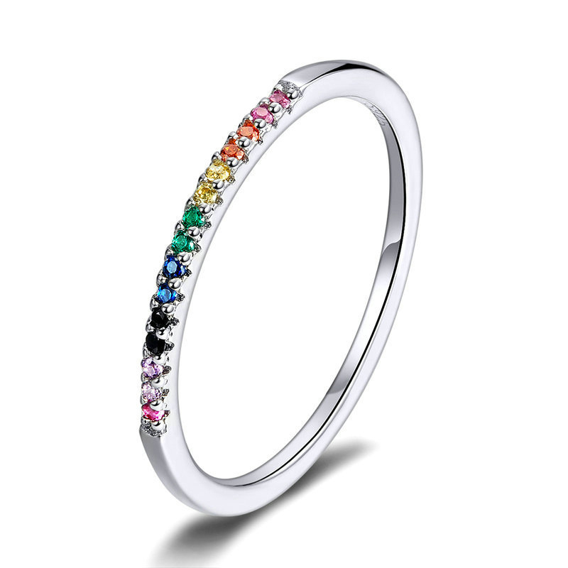 Pandora Style Regenboog Ring - SCR583