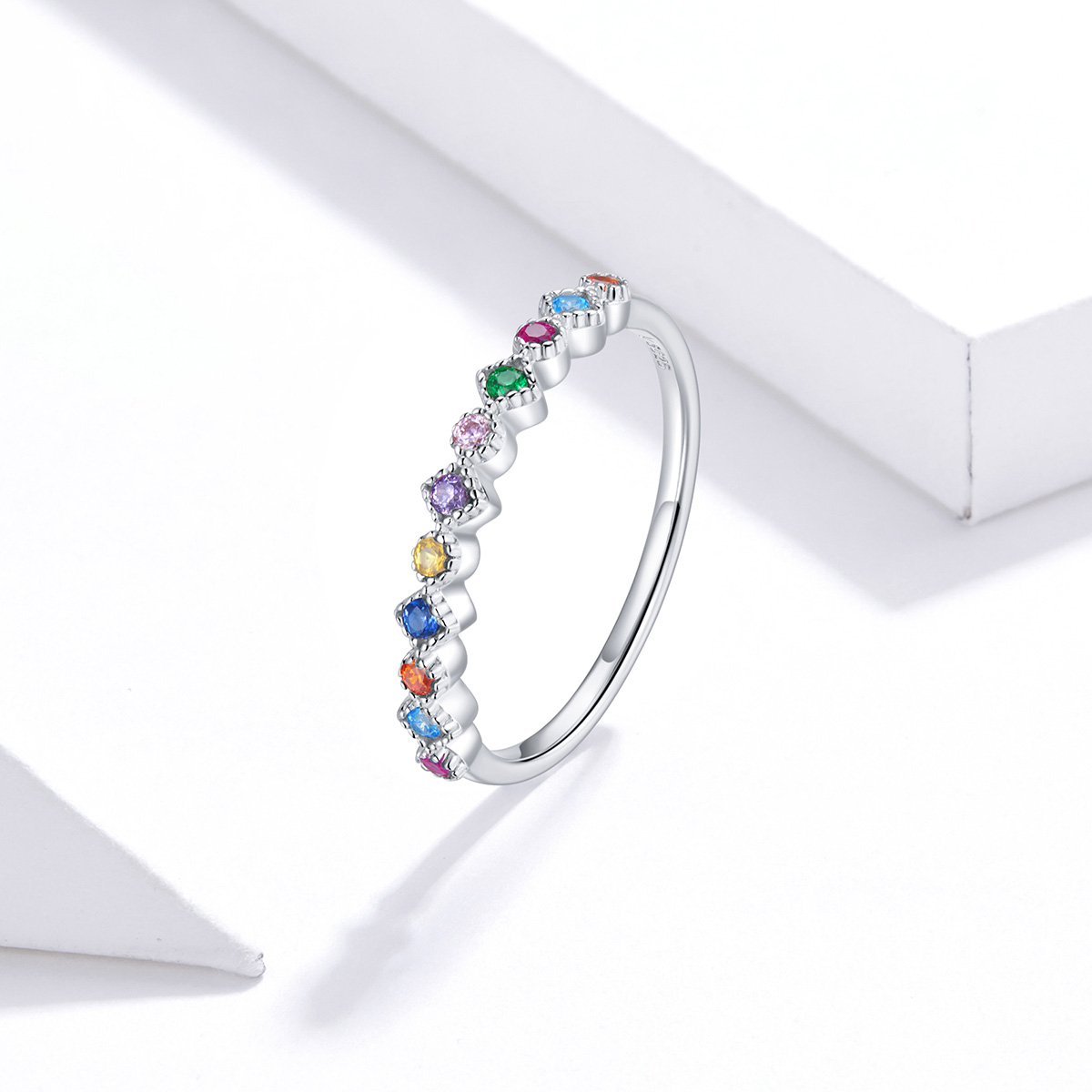 Pandora Style Regenboog Ring - SCR697