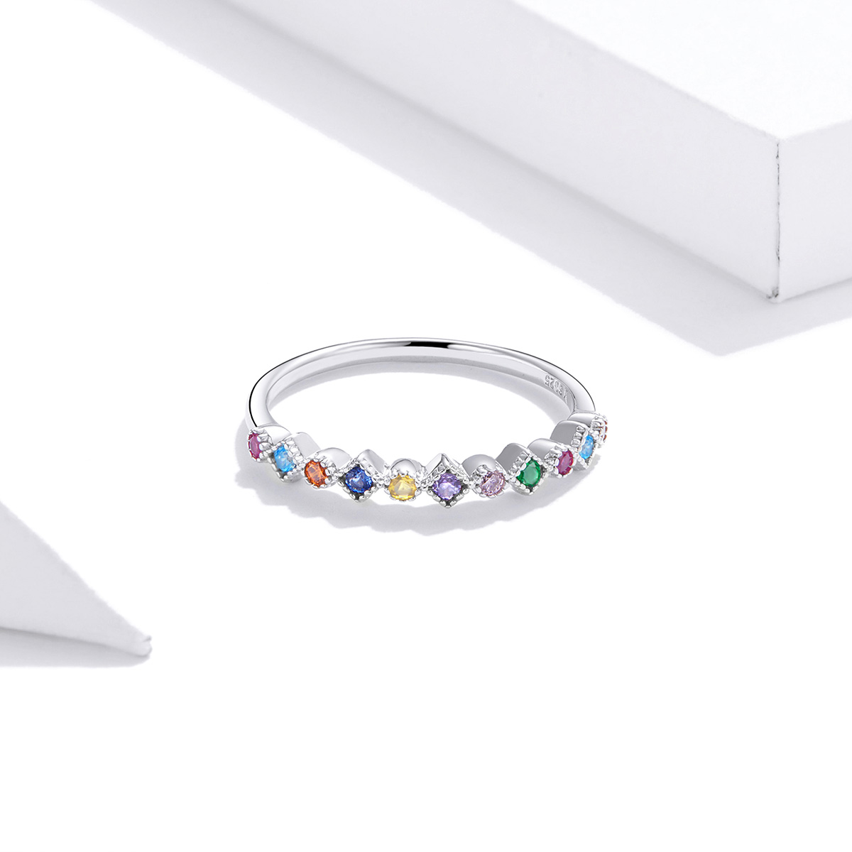 Pandora Style Regenboog Ring - SCR697