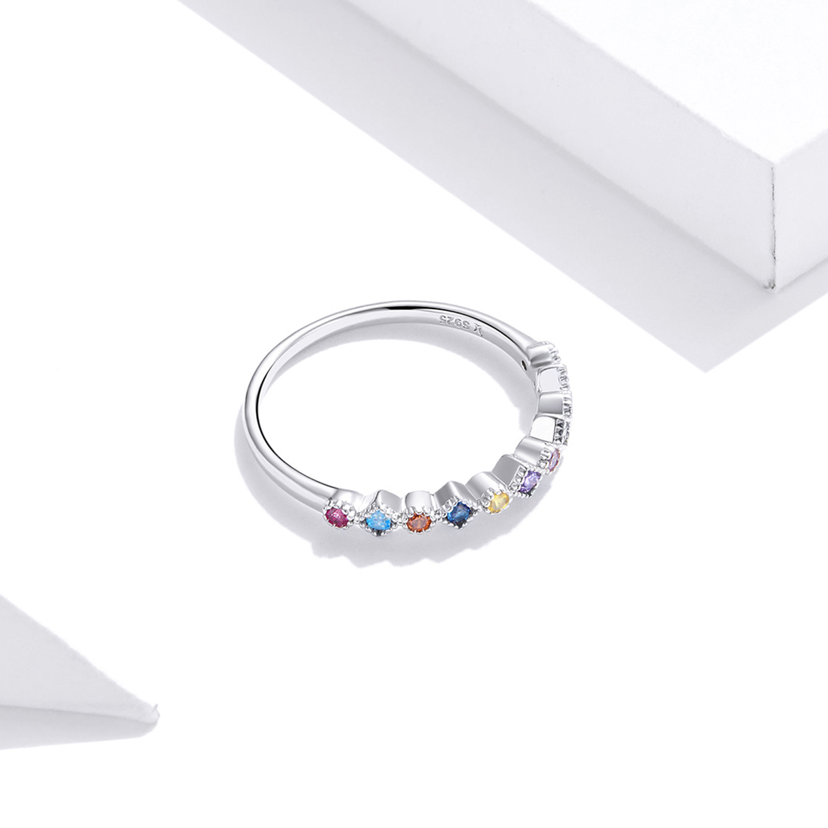 Pandora Style Regenboog Ring - SCR697