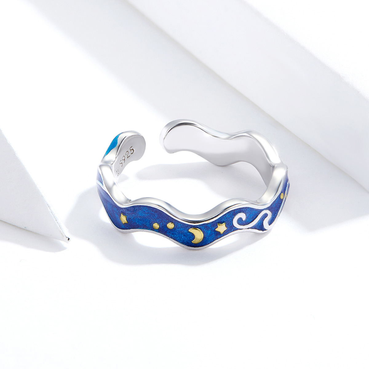 Pandora Style Sterrenhemel van Van Gogh Open Ring - SCR608