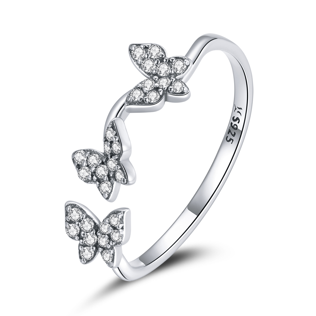 Pandora Style Vlinder Open Ring - SCR704