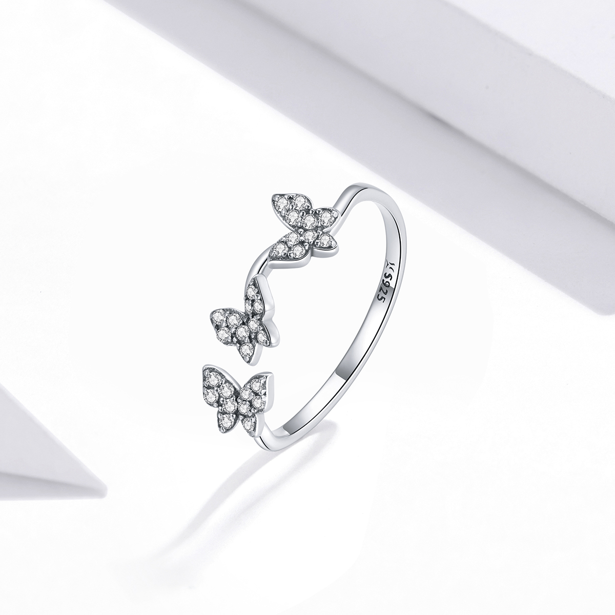 Pandora Style Vlinder Open Ring - SCR704