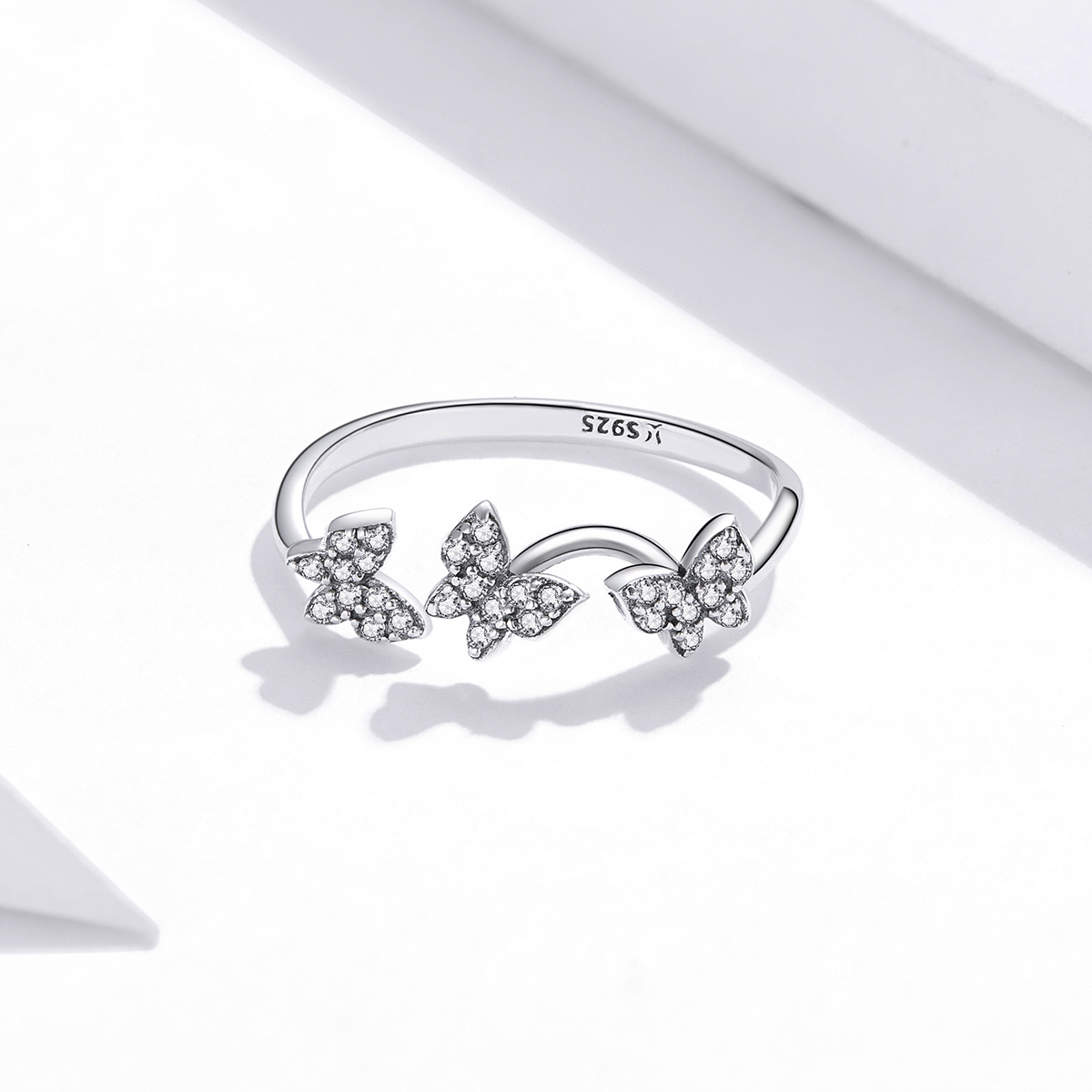 Pandora Style Vlinder Open Ring - SCR704