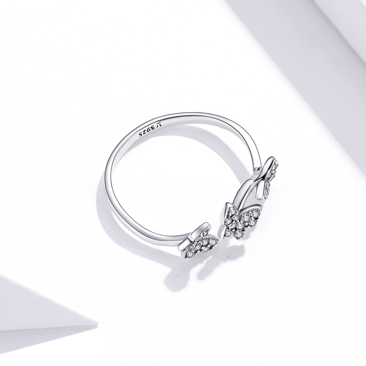 Pandora Style Vlinder Open Ring - SCR704