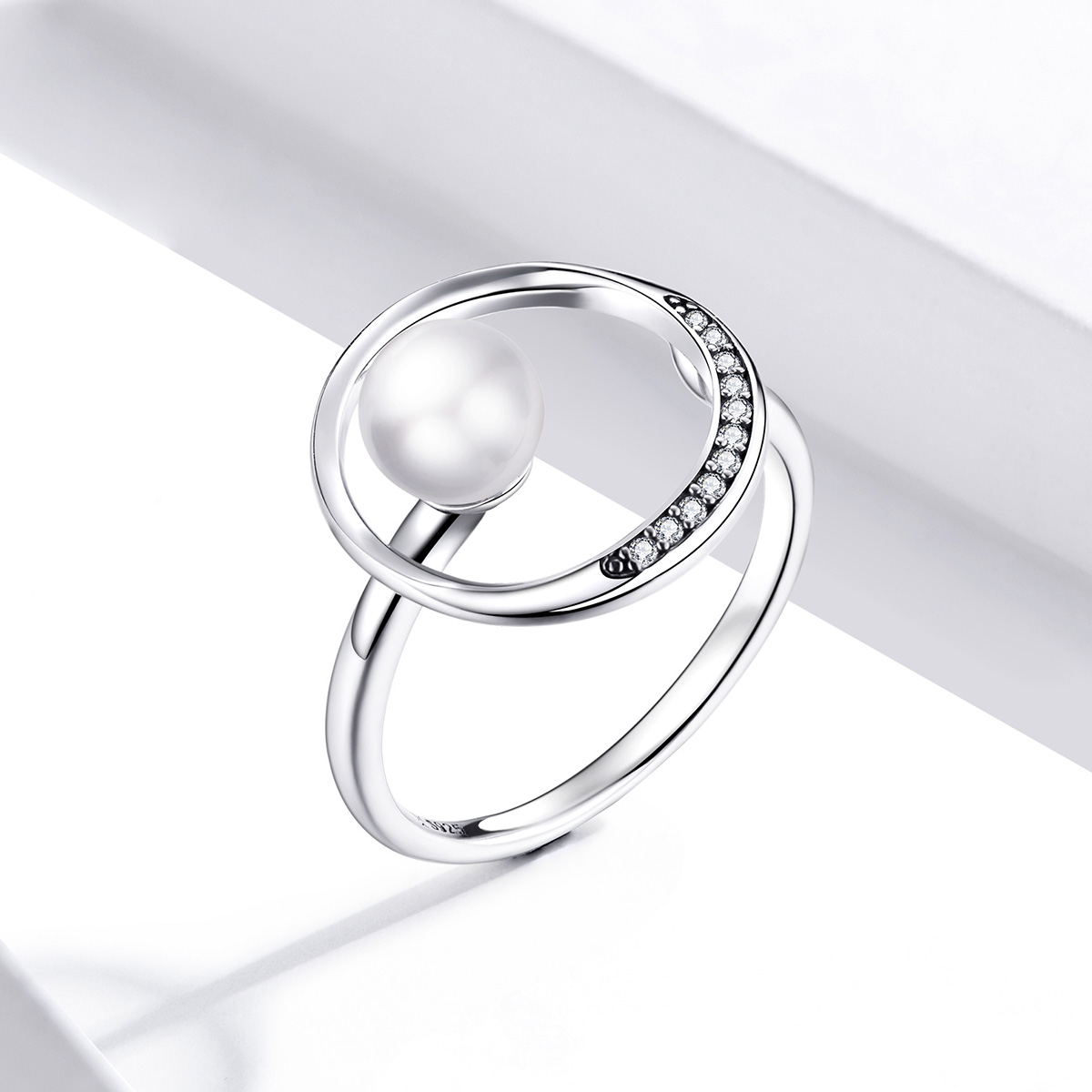 Pandora Style Zachte schelpkraal Open Ring - SCR664