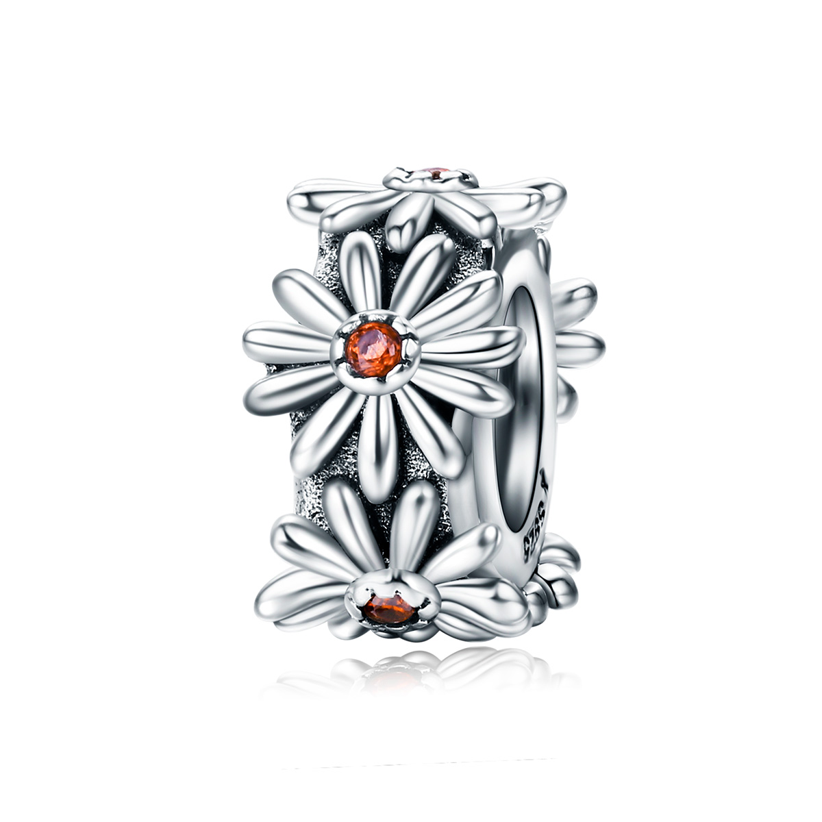 Pandora Style Daisy Krans Spacer Bedel - SCC598