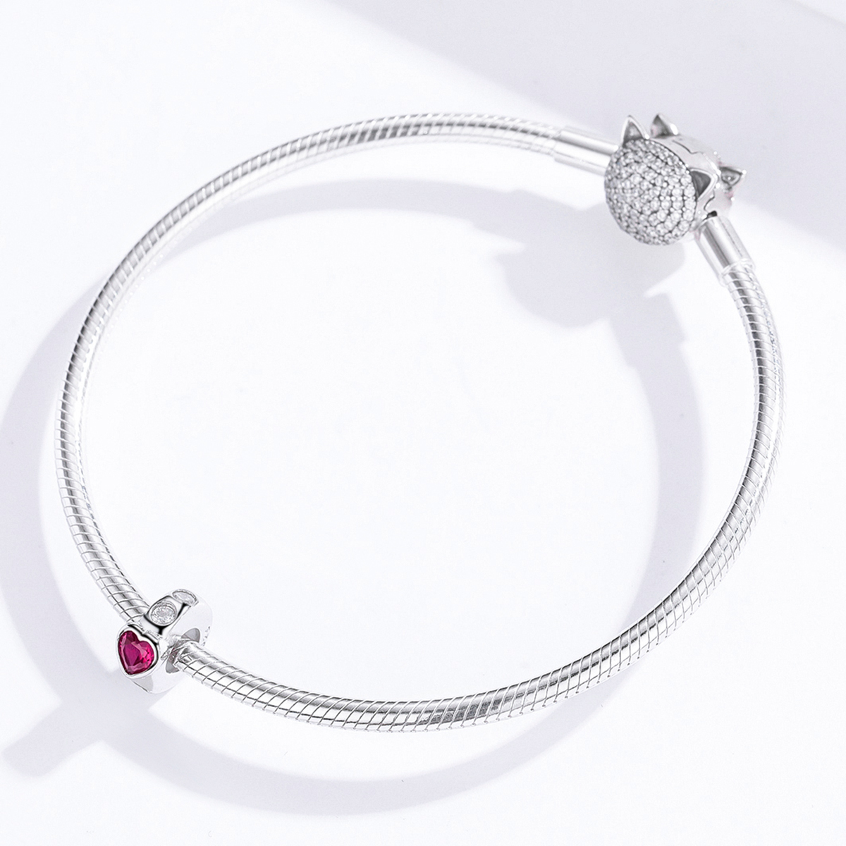 Pandora Style Heldere Liefde Spacer Bedel - BSC123