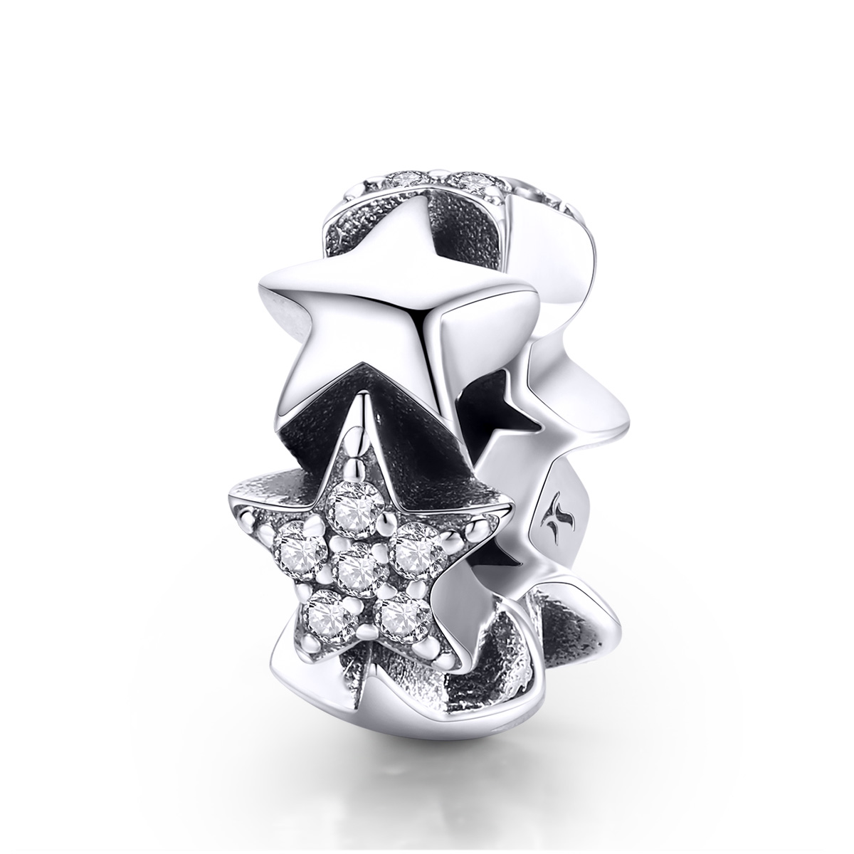 Pandora Style Kleine sterren Spacer Bedel - SCC929