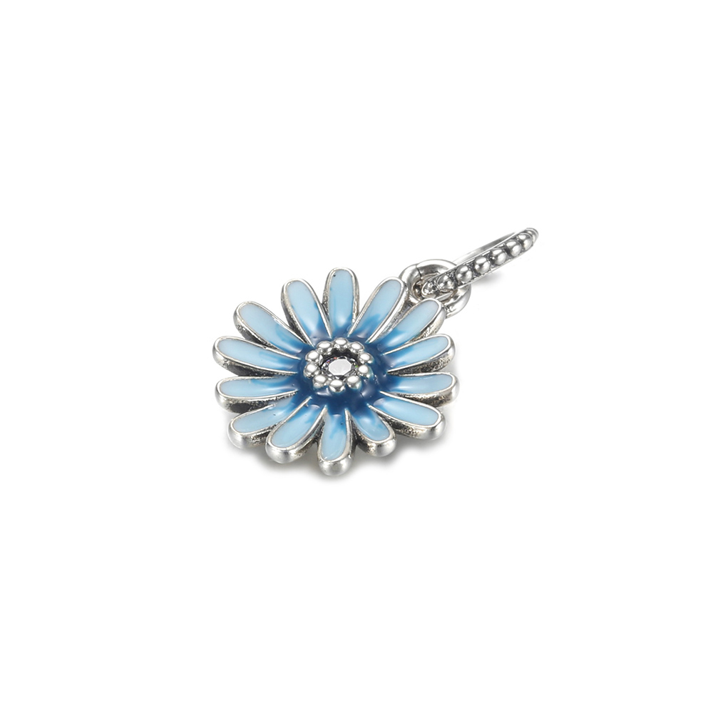 PANDORA Blauw madeliefje Hanger - P-D-3458