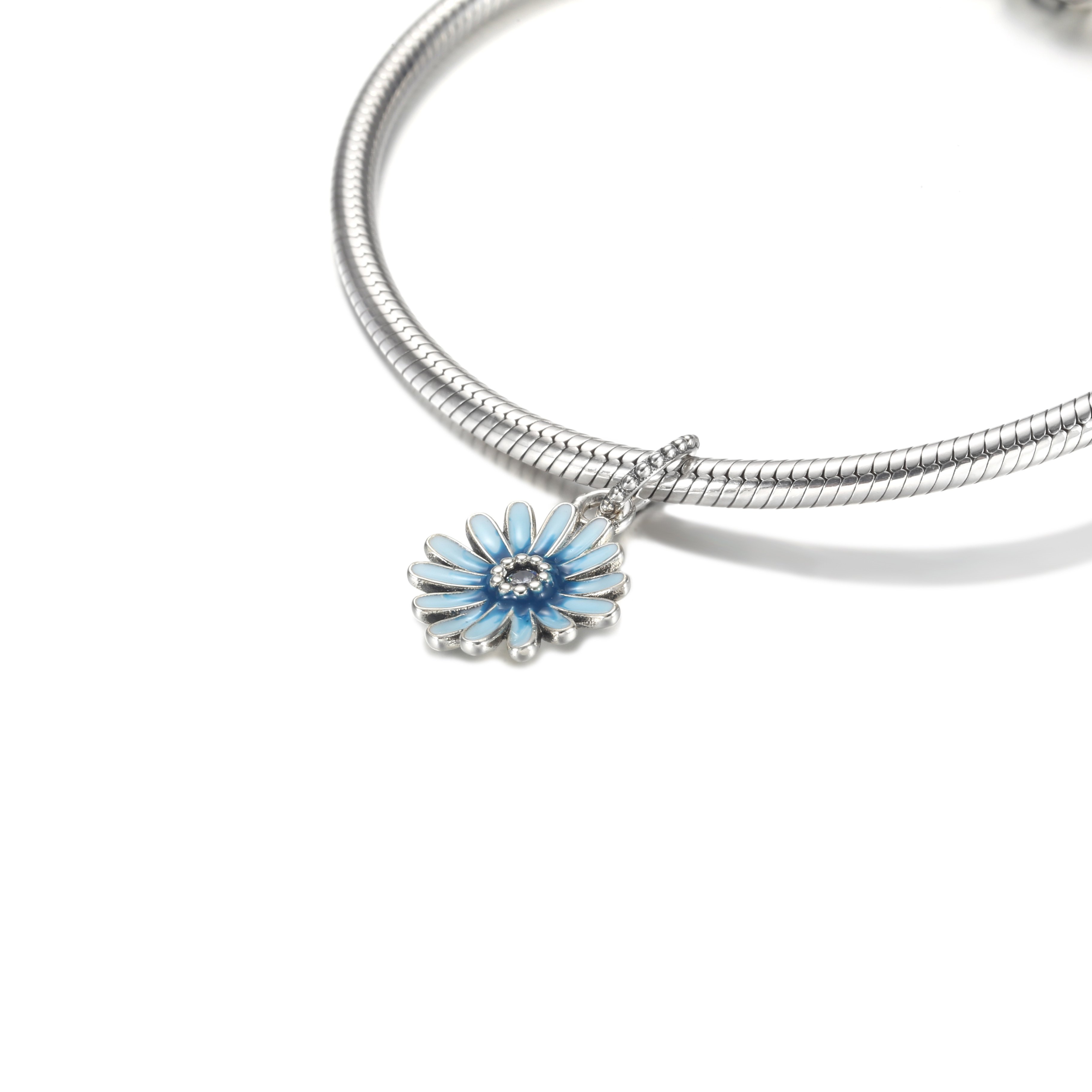 PANDORA Blauw madeliefje Hanger - P-D-3458