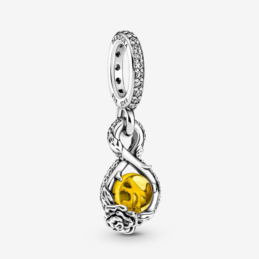 PANDORA Disney Belle Oneindigheid & Roos Hanger - 399525C01