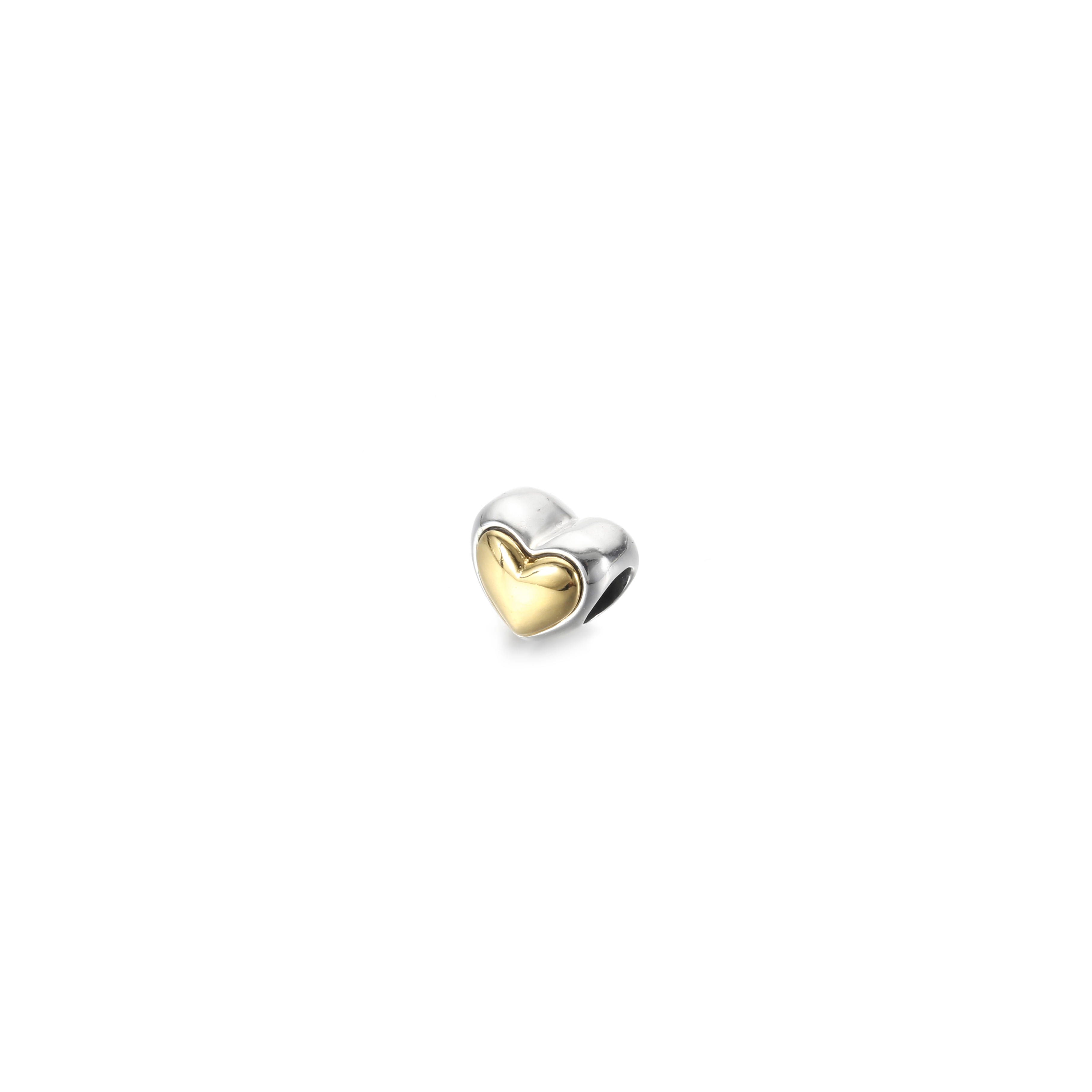 PANDORA Domed Golden Heart Charm - 799415C00