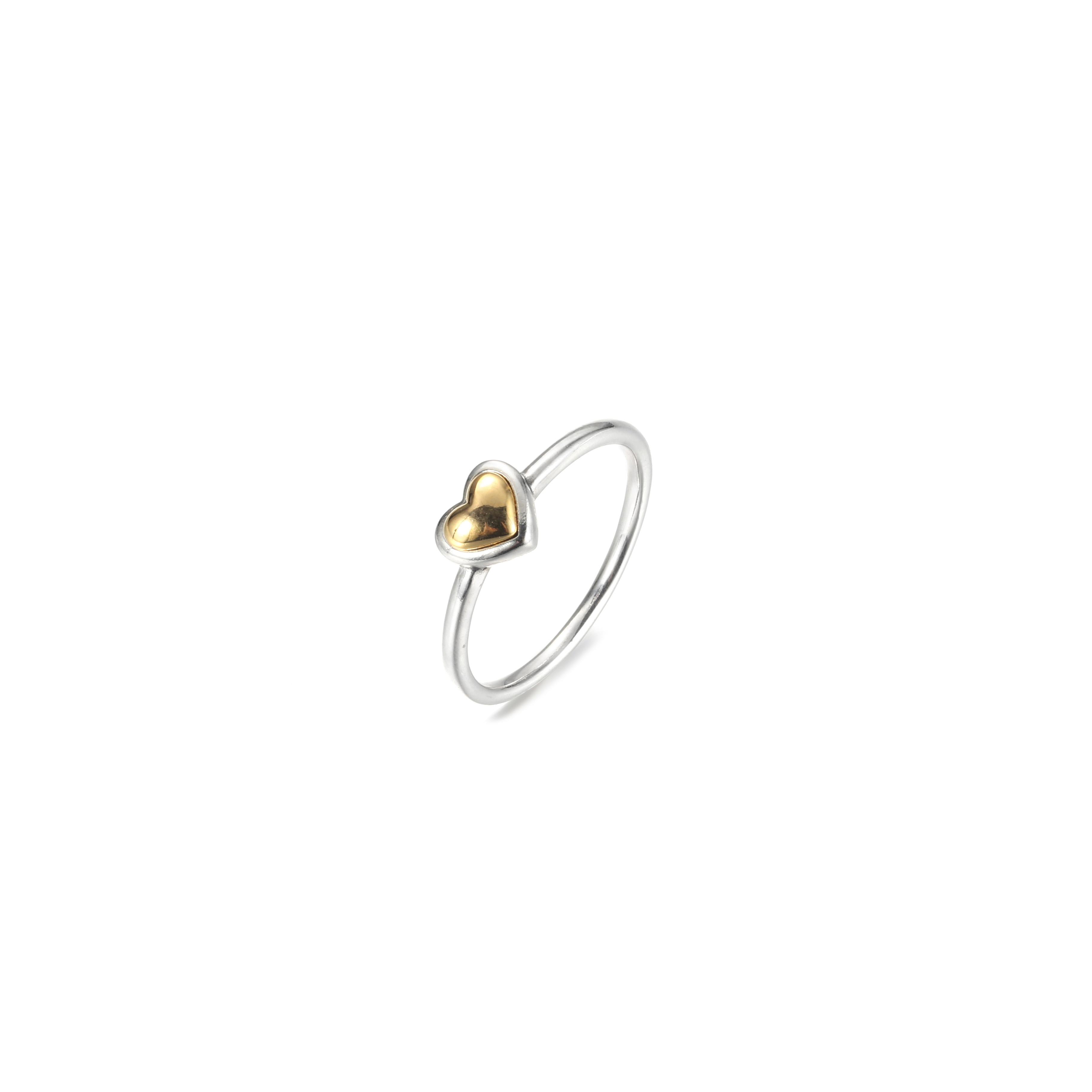 PANDORA Domed Golden Heart Ring - 199396C00