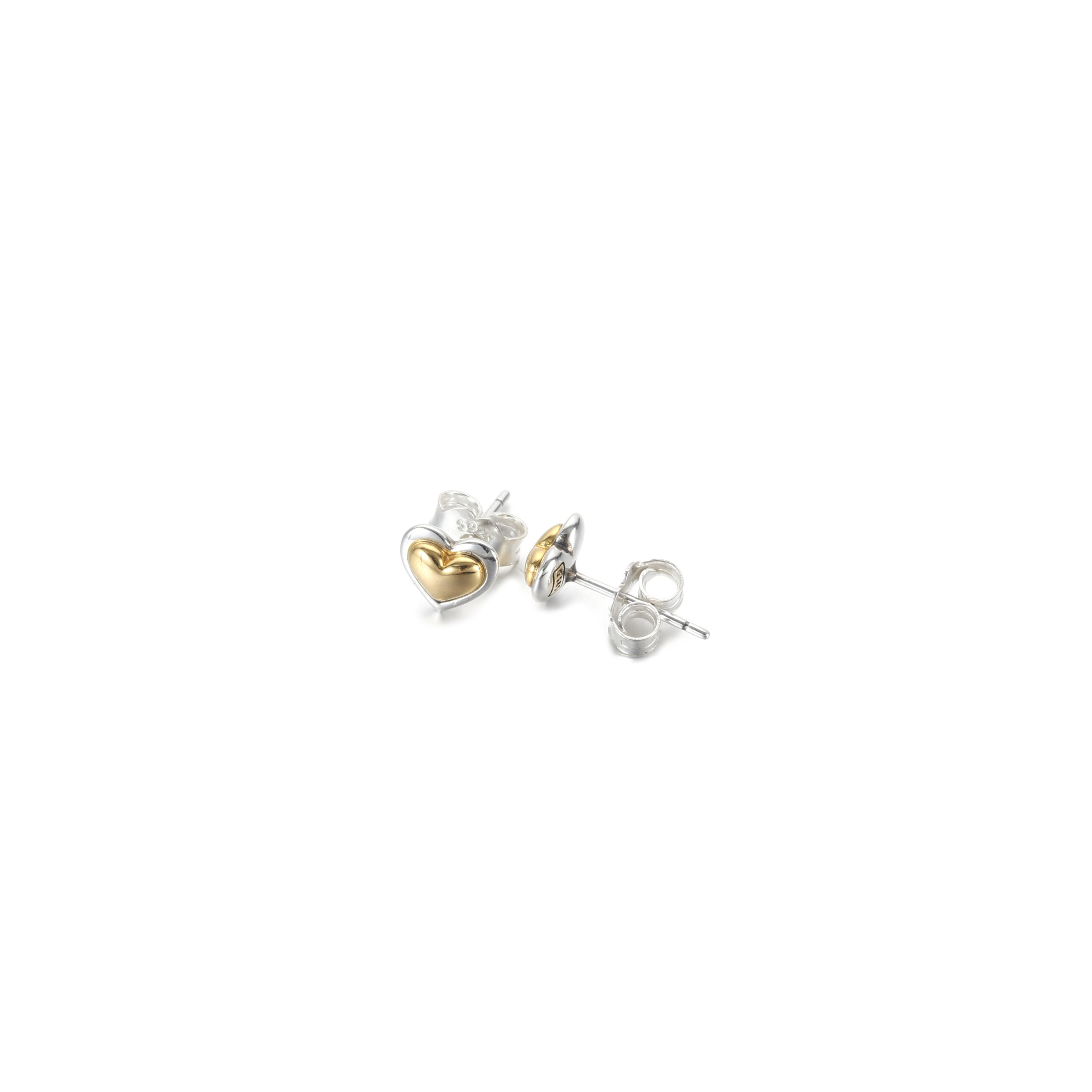 PANDORA Domed Golden Heart Stud Earrings - 299389C00