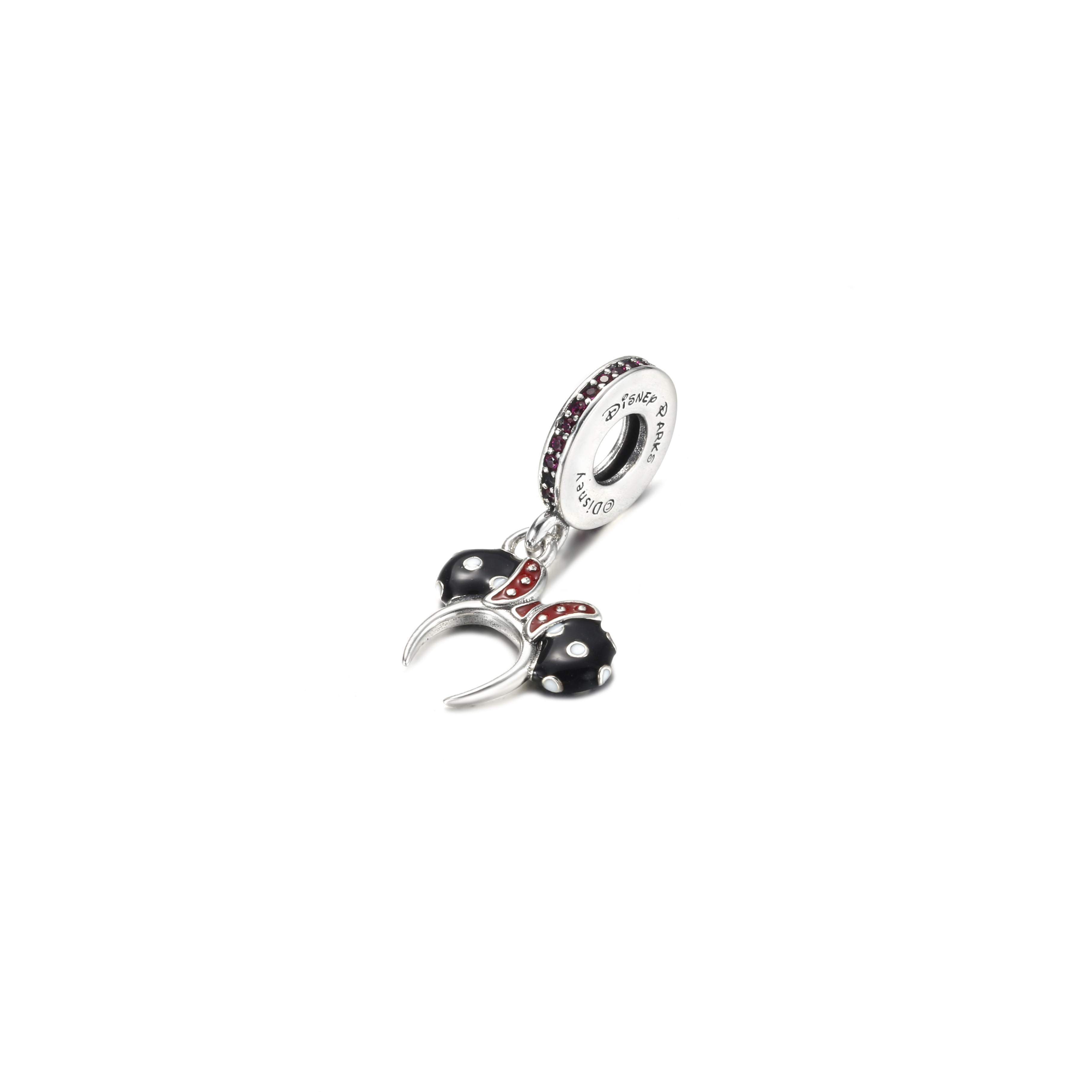 PANDORA Minnie Mouse Zwart-witte oor hoofdband Hangende Bedel - P400942464791