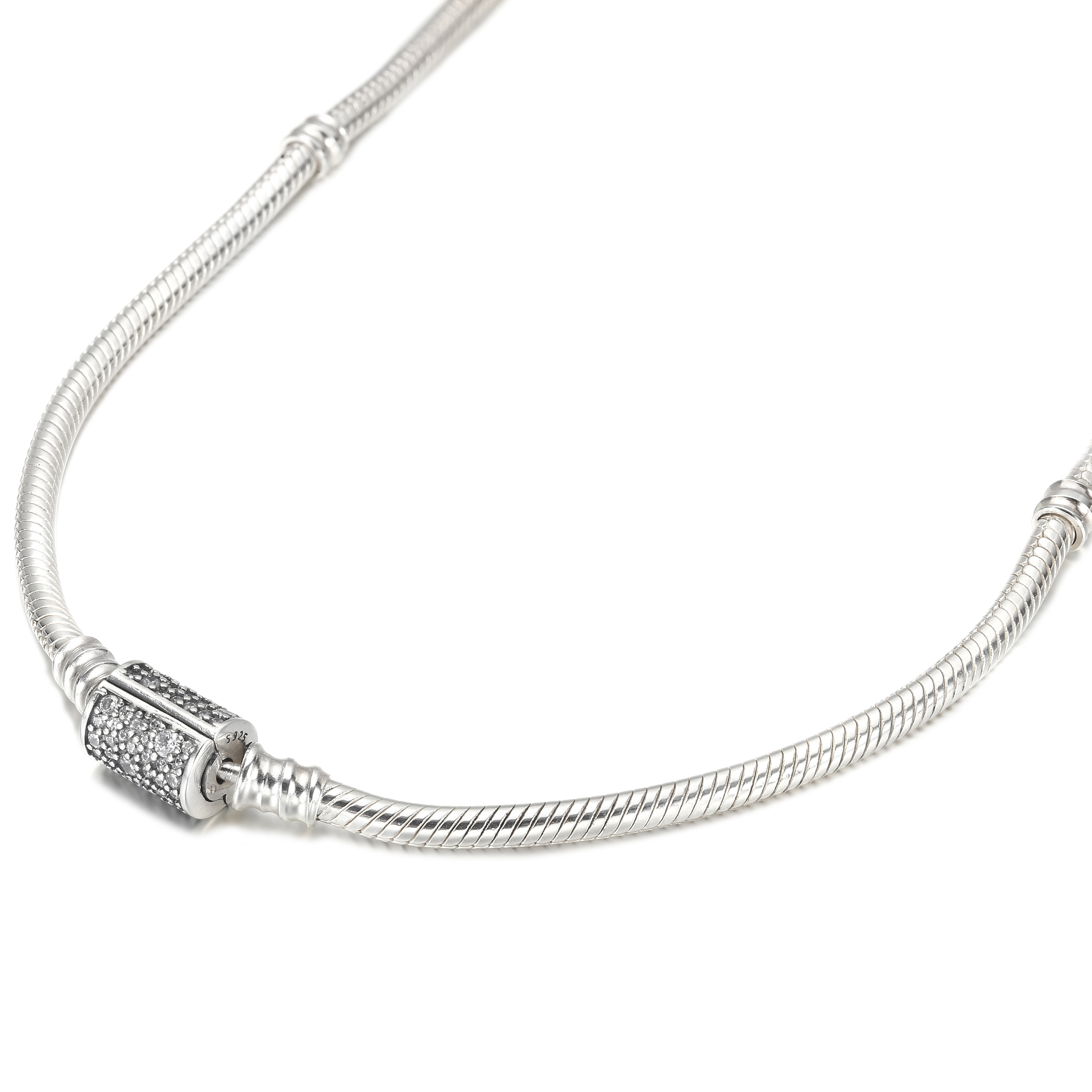 Pandora Moments Meerrijige Snake Chain Armband - 599544C01-D