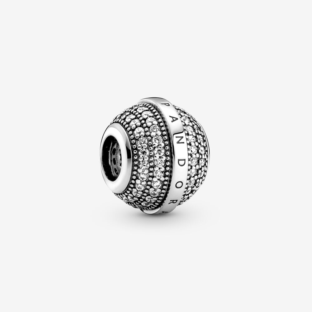 PANDORA Pavé & Logo Bedel - 799489C01