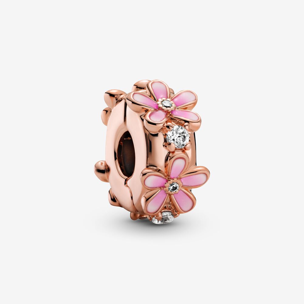 PANDORA Pink Daisy Spacer Clip Charm - 788809C01