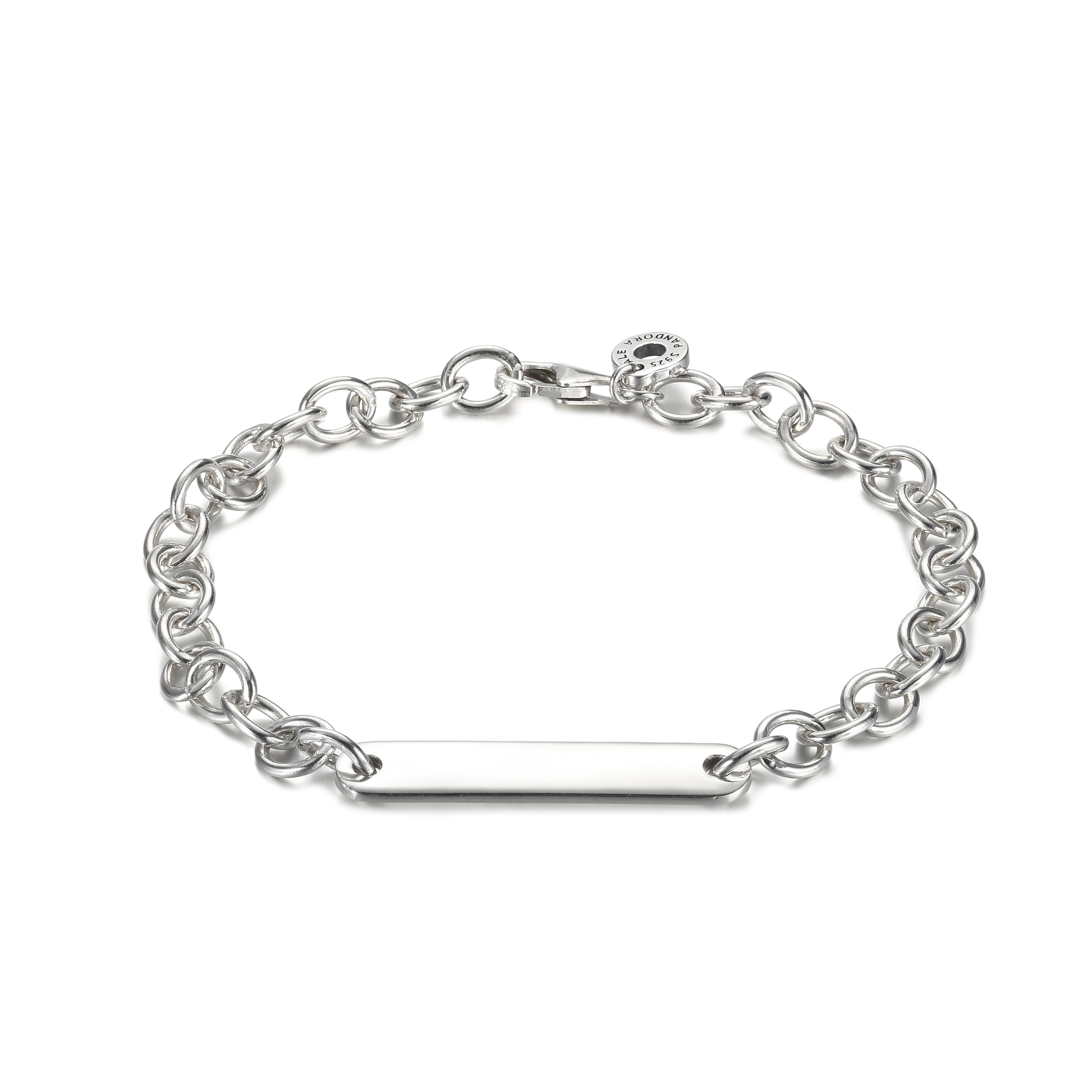 PANDORA Schakelarmband Met Graveerbare Balk - 599523C00