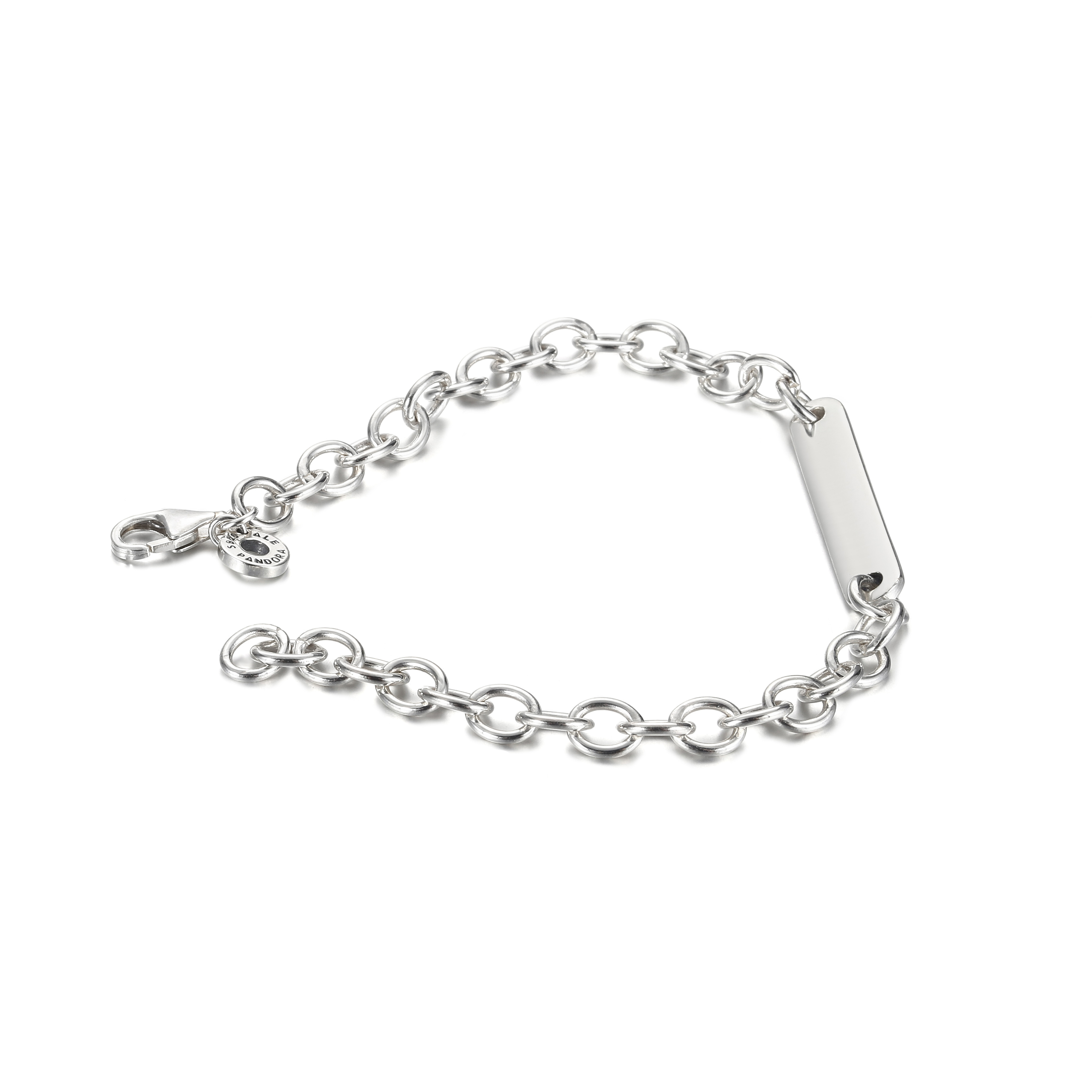 PANDORA Schakelarmband Met Graveerbare Balk - 599523C00