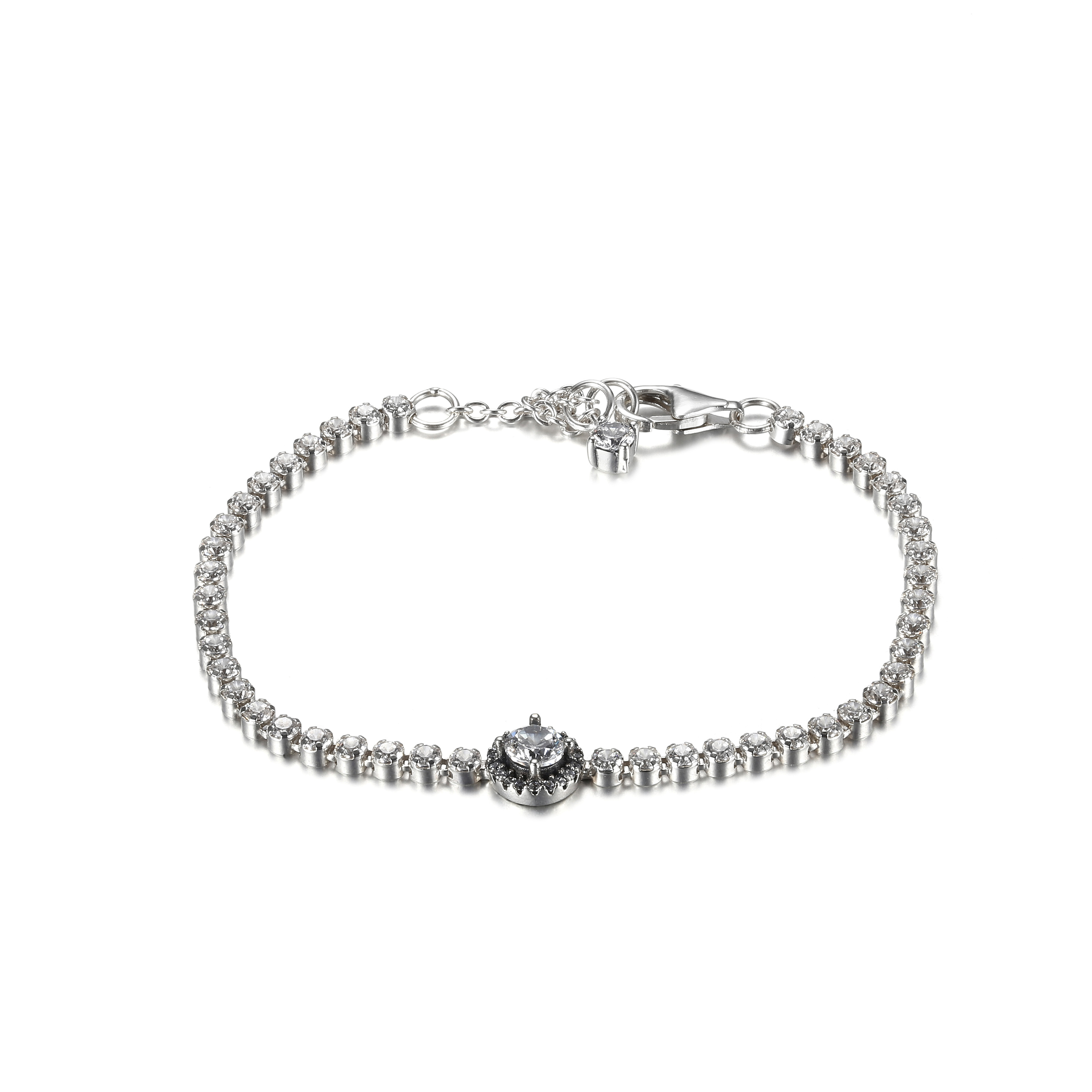 PANDORA Sparkling Halo Tennis Bracelet - 599416C01