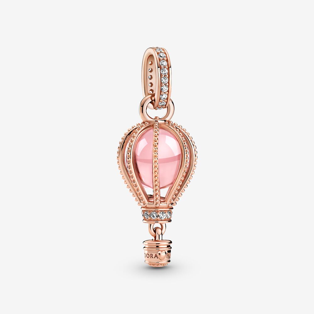 PANDORA Sprankelende Roze Luchtballon Hangende Bedel - 789434C01