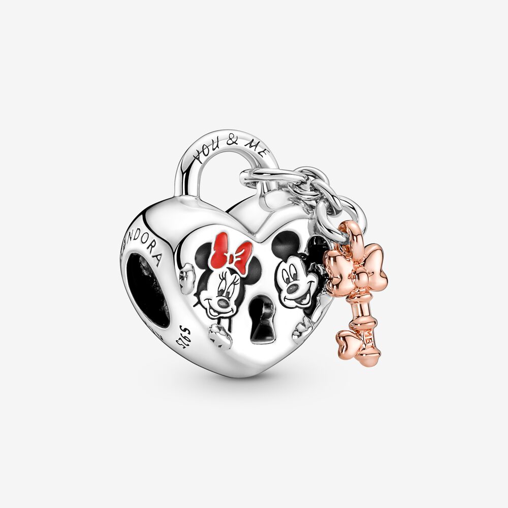 PANDORA Disney Mickey Mouse & Minnie Mouse Hangslot Bedel - 780109C01