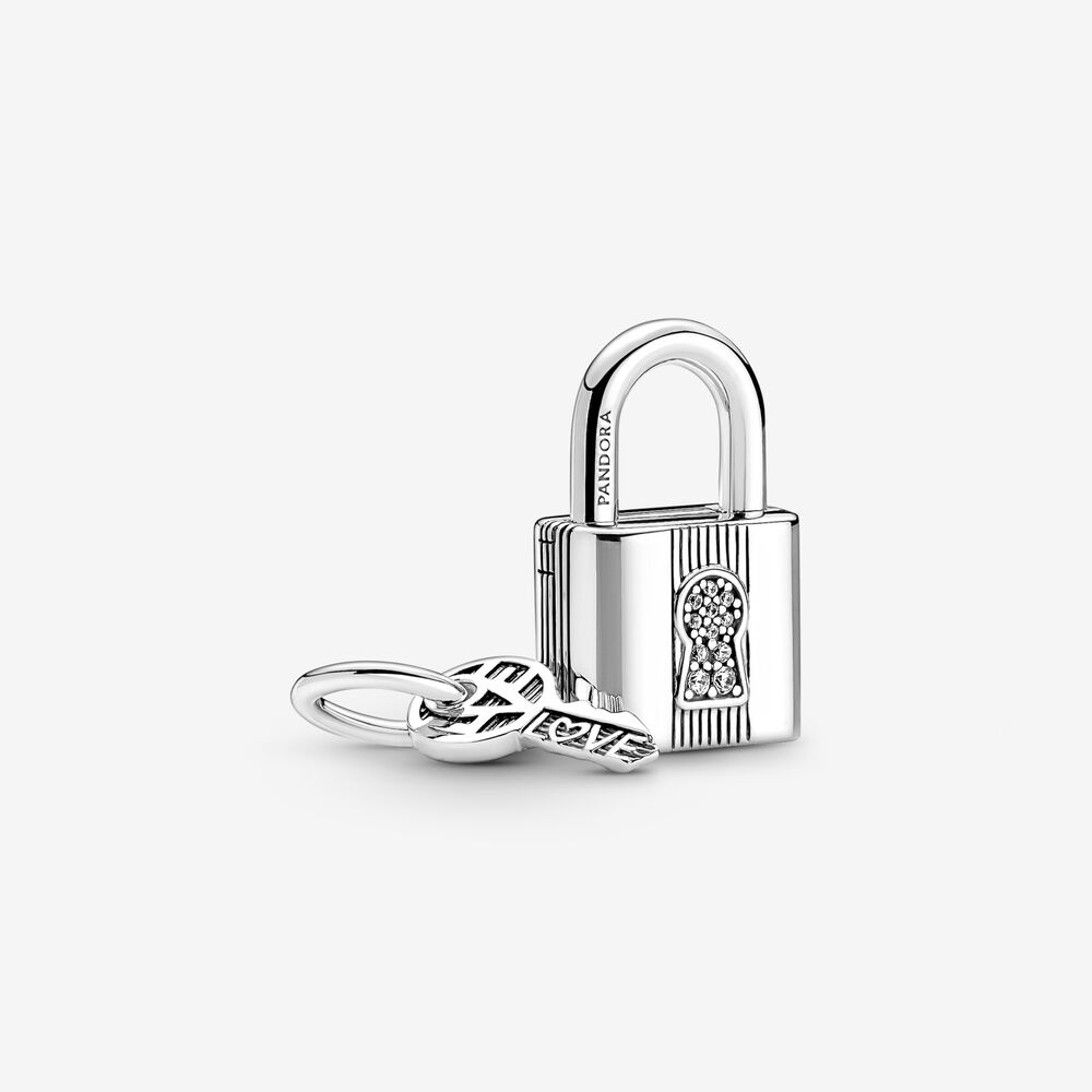 PANDORA Hangslot en Sleutel Hangende Bedel - 790088C01