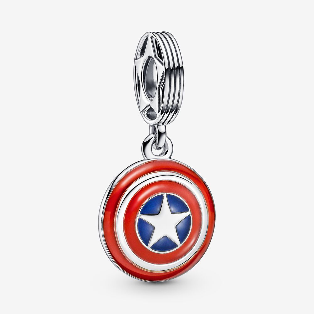 PANDORA Marvel The Avengers Captain America Schild Hangende Bedel - 790780C01