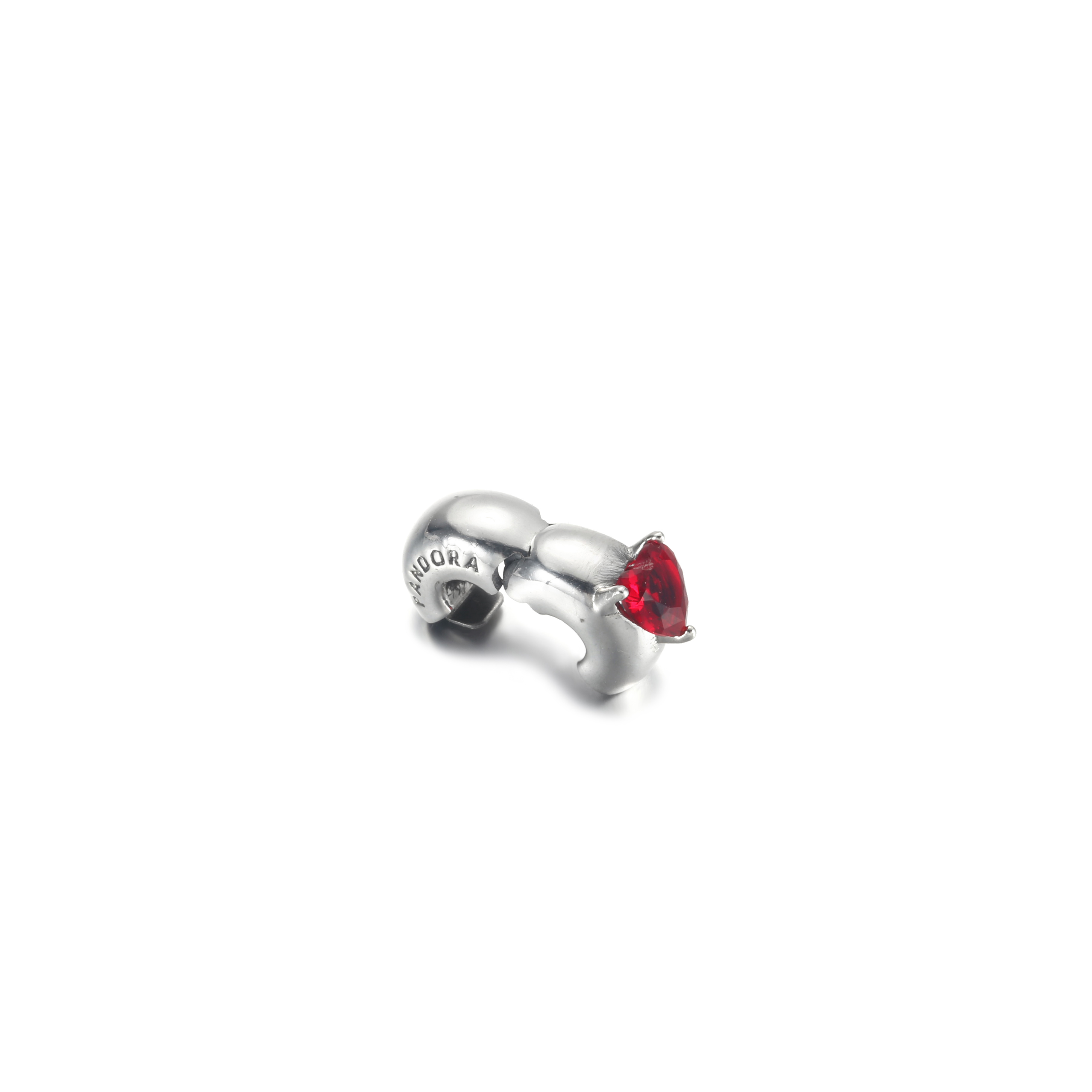 PANDORA Rood Hart Solitaire Clip Bedel - 799203C01