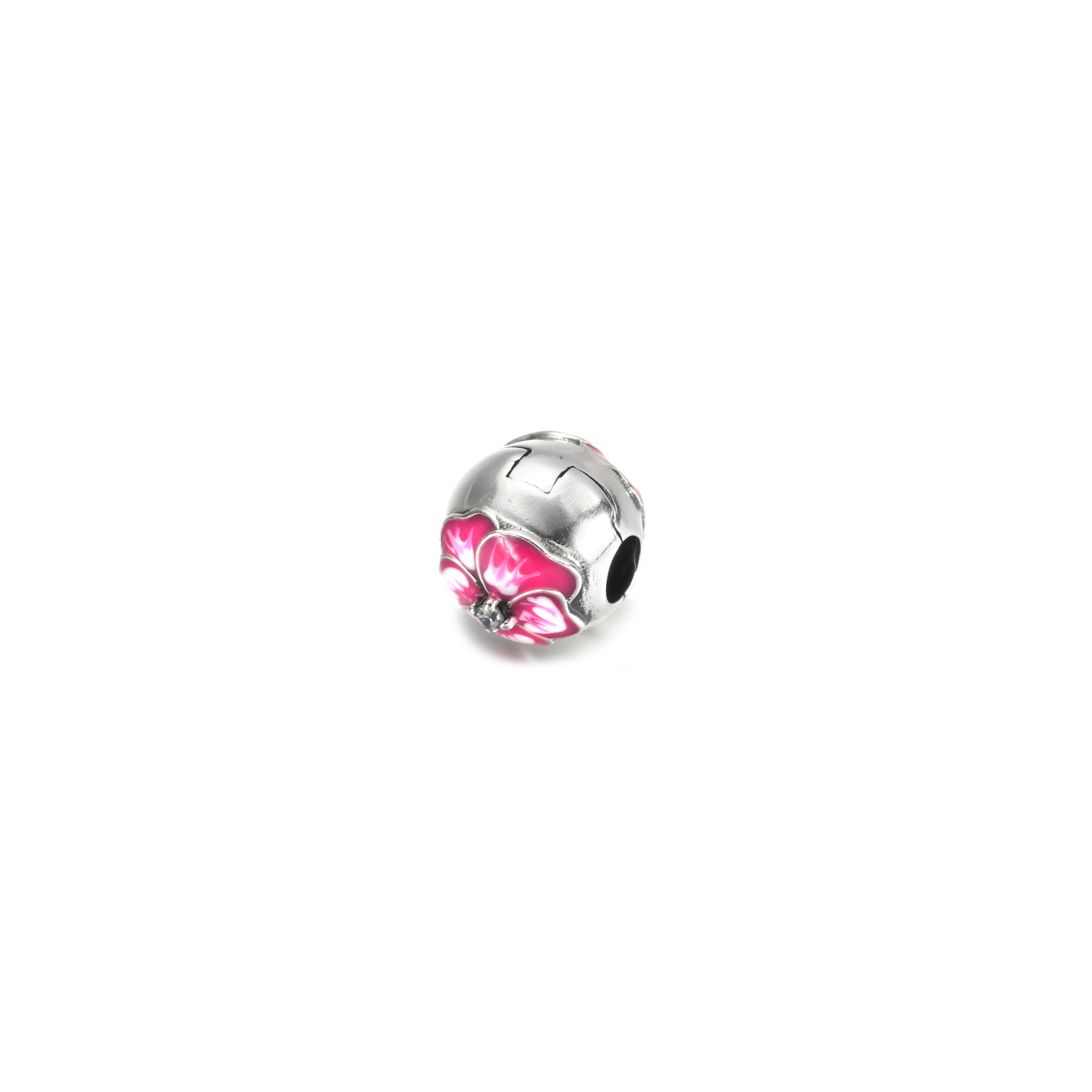 PANDORA Roze Viooltje Clip Bedel - 790772C01