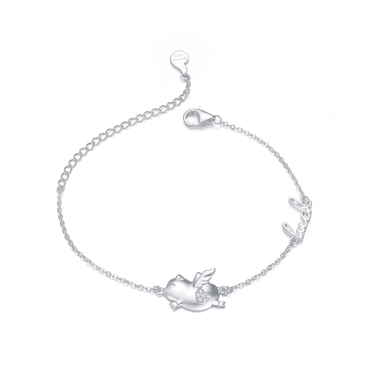 Pandora Style Klein Vliegend Varken Armband - BSB022