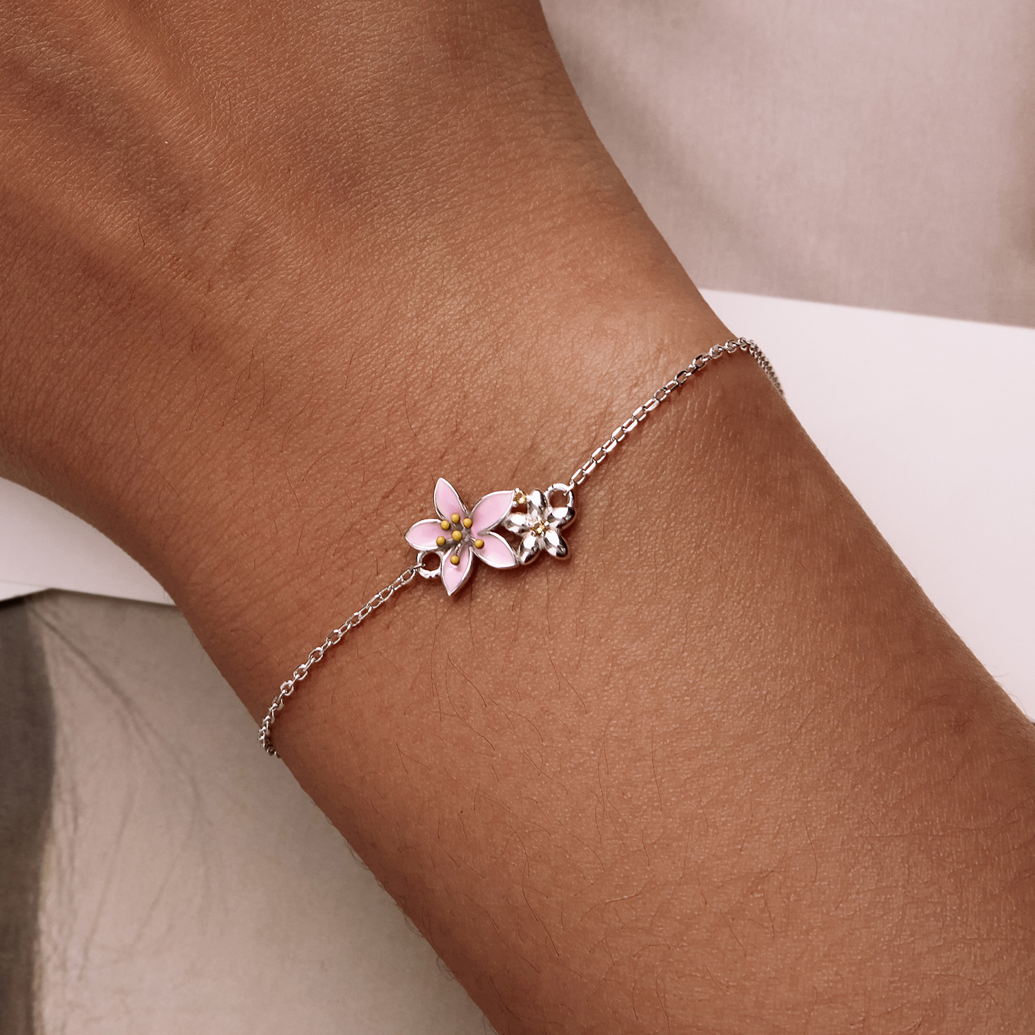 Pandora Style Mooie Sakura Armband - SCB232