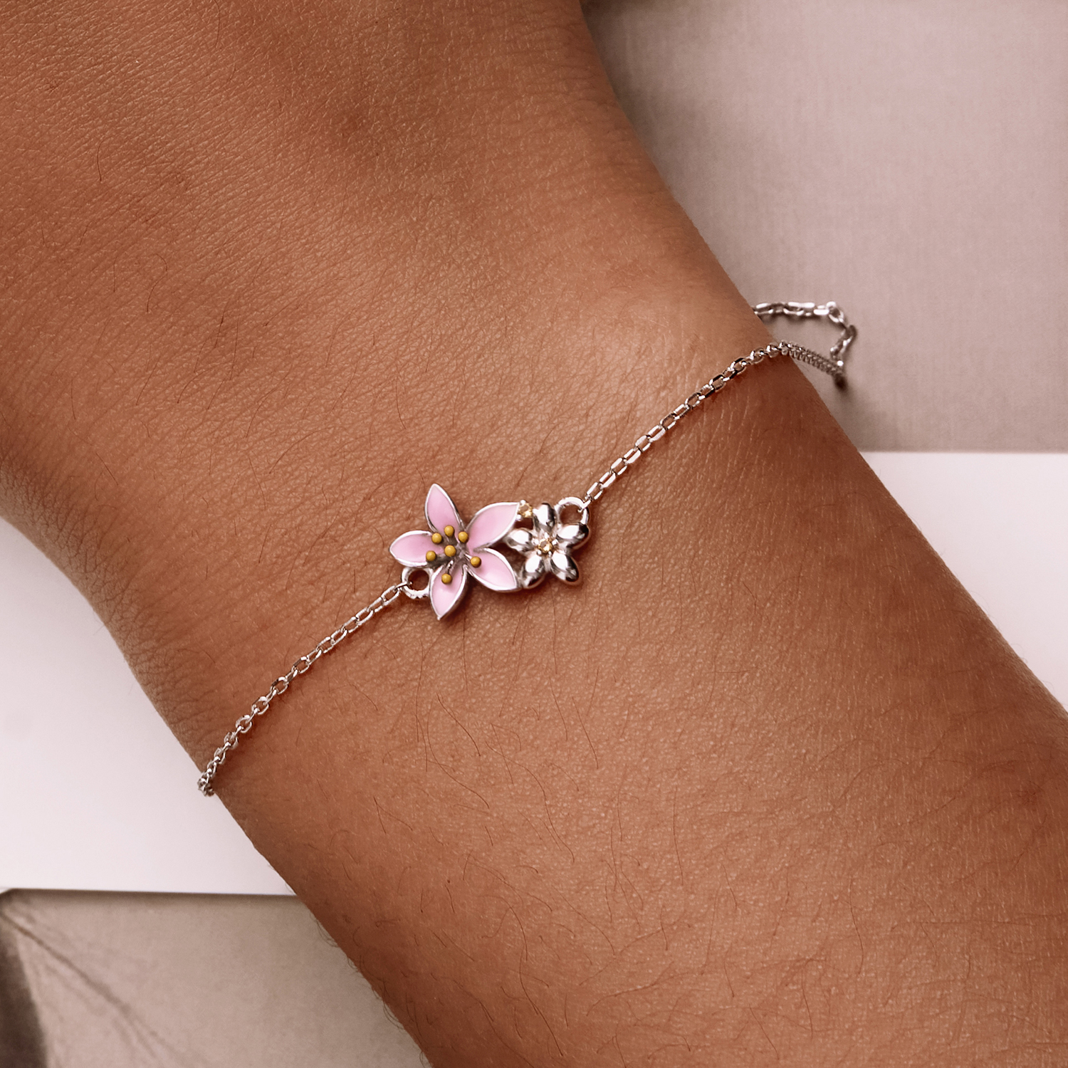 Pandora Style Mooie Sakura Armband - SCB232